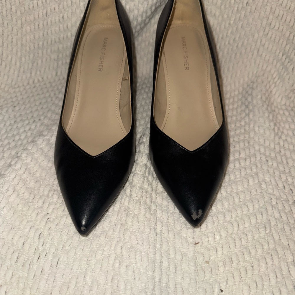 Marc Fisher Black Block Heels